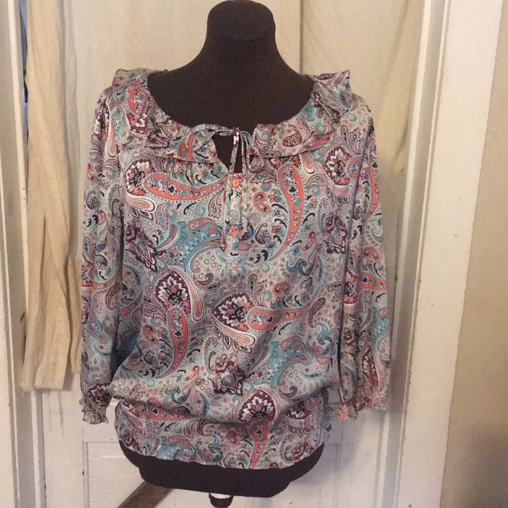 NWT Dressbarn Sea Glass Blouse